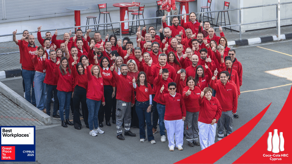 Coca-Cola HBC Κύπρου: Διακρίνεται για ακόμη μία χρονιά ως Great Place to Work
