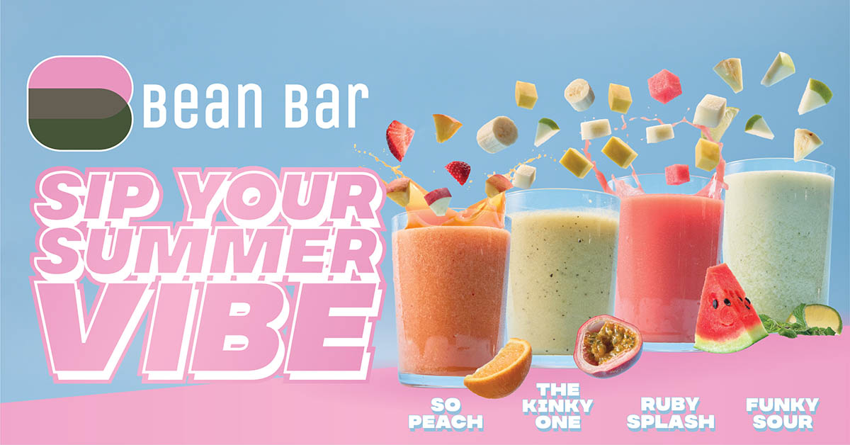 Bean Bar: Απογειώνει το καλοκαίρι με τέσσερις 100% χυμούς φρούτων