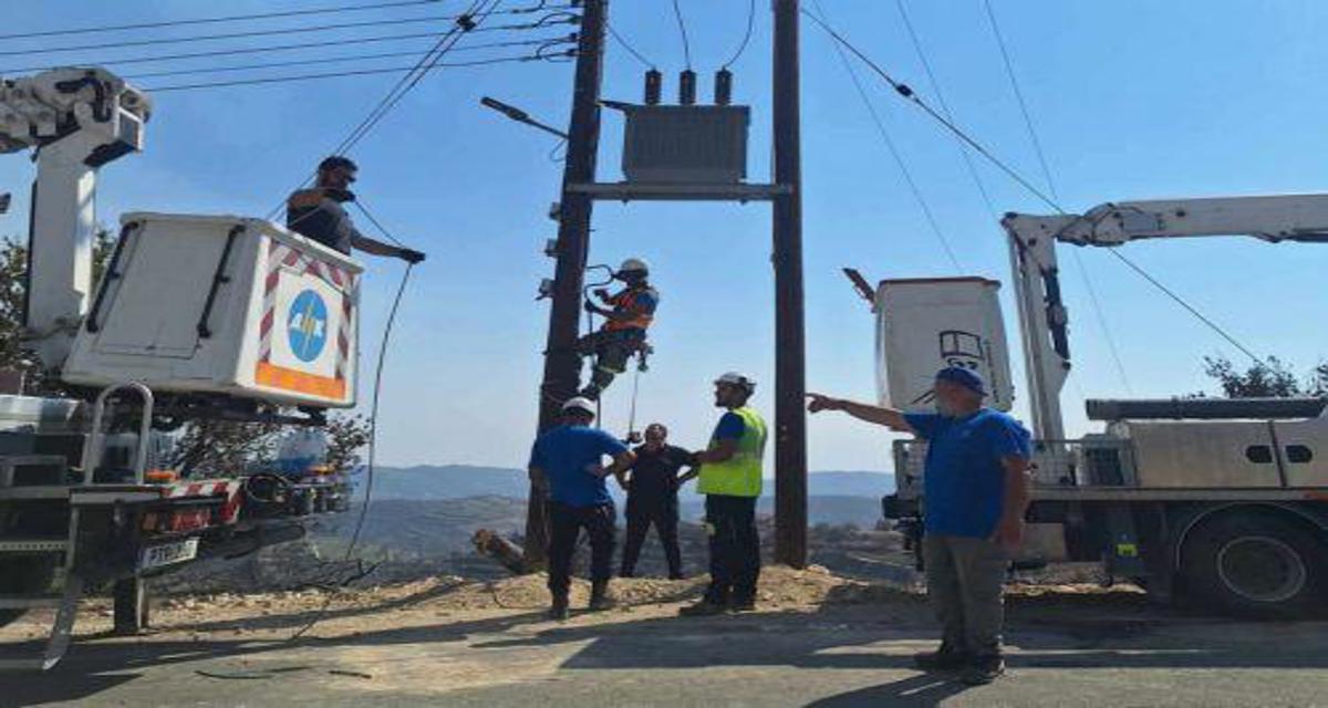Υπ. Ενέργειας: Αποκατάσταση ρεύματος ως το Σαββατοκύριακο στο 80% των πυρόπληκτων περιοχών