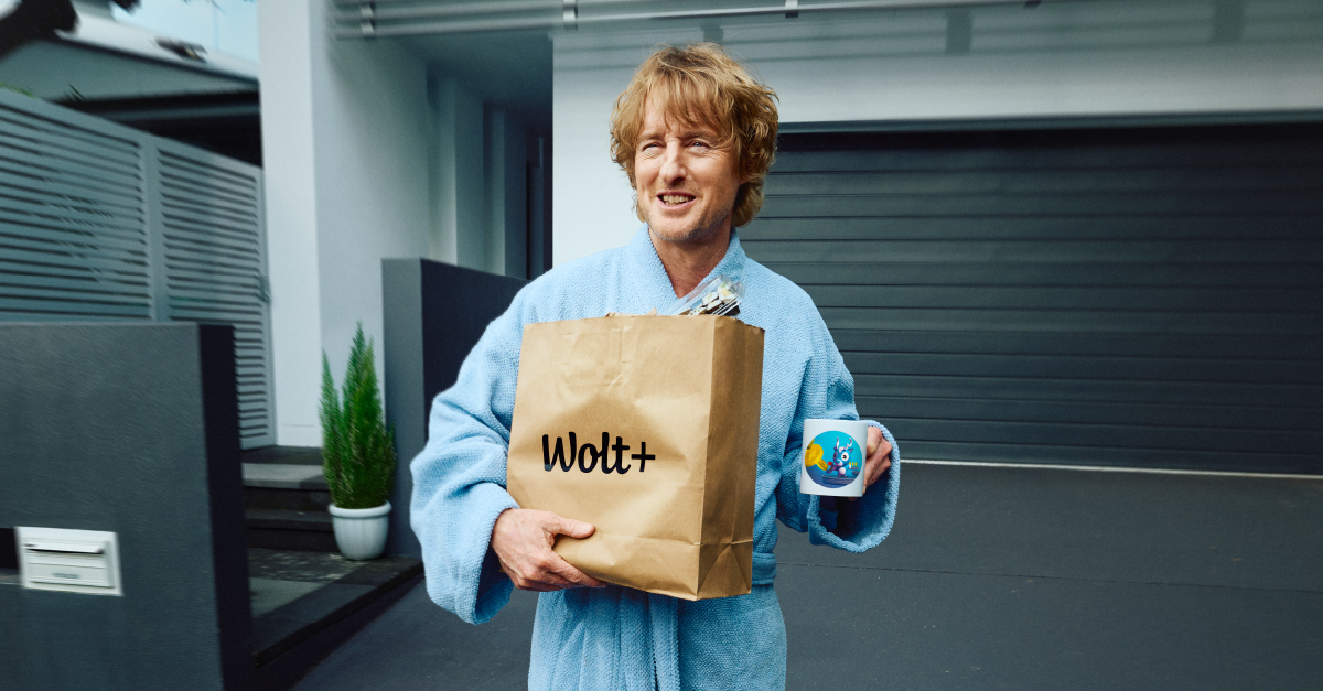 Ο δημοφιλής ηθοποιός Owen Wilson το νέο πρόσωπο της Wolt+