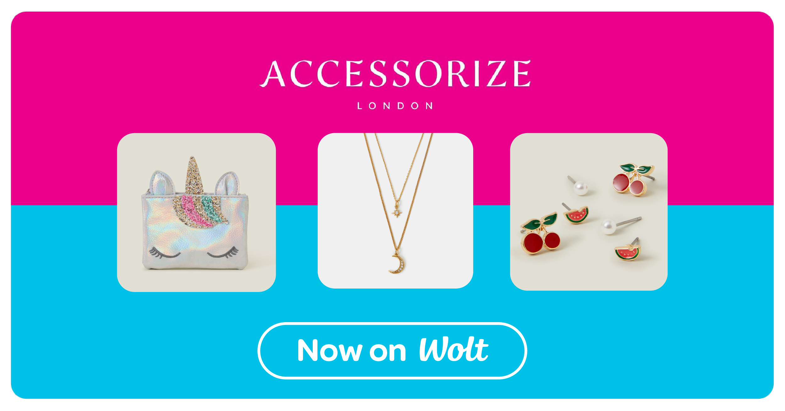 Συνεργασία Wolt με Accessorize για μια τέλεια πινελιά στο στυλ σας Συνεργασία Wolt με Accessorize για μια τέλεια πινελιά στο στυλ σας