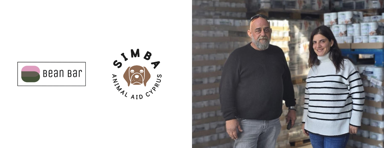 &Tau;&omicron; Bean Bar &alpha;&gamma;&kappa;&alpha;&lambda;&iota;ά&zeta;&epsilon;&iota; &tau;&alpha; &alpha;&delta;έ&sigma;&pi;&omicron;&tau;&alpha; &sigma;&kappa;&upsilon;&lambda;ά&kappa;&iota;&alpha; &tau;&omicron;&upsilon; Simba Animal Aid