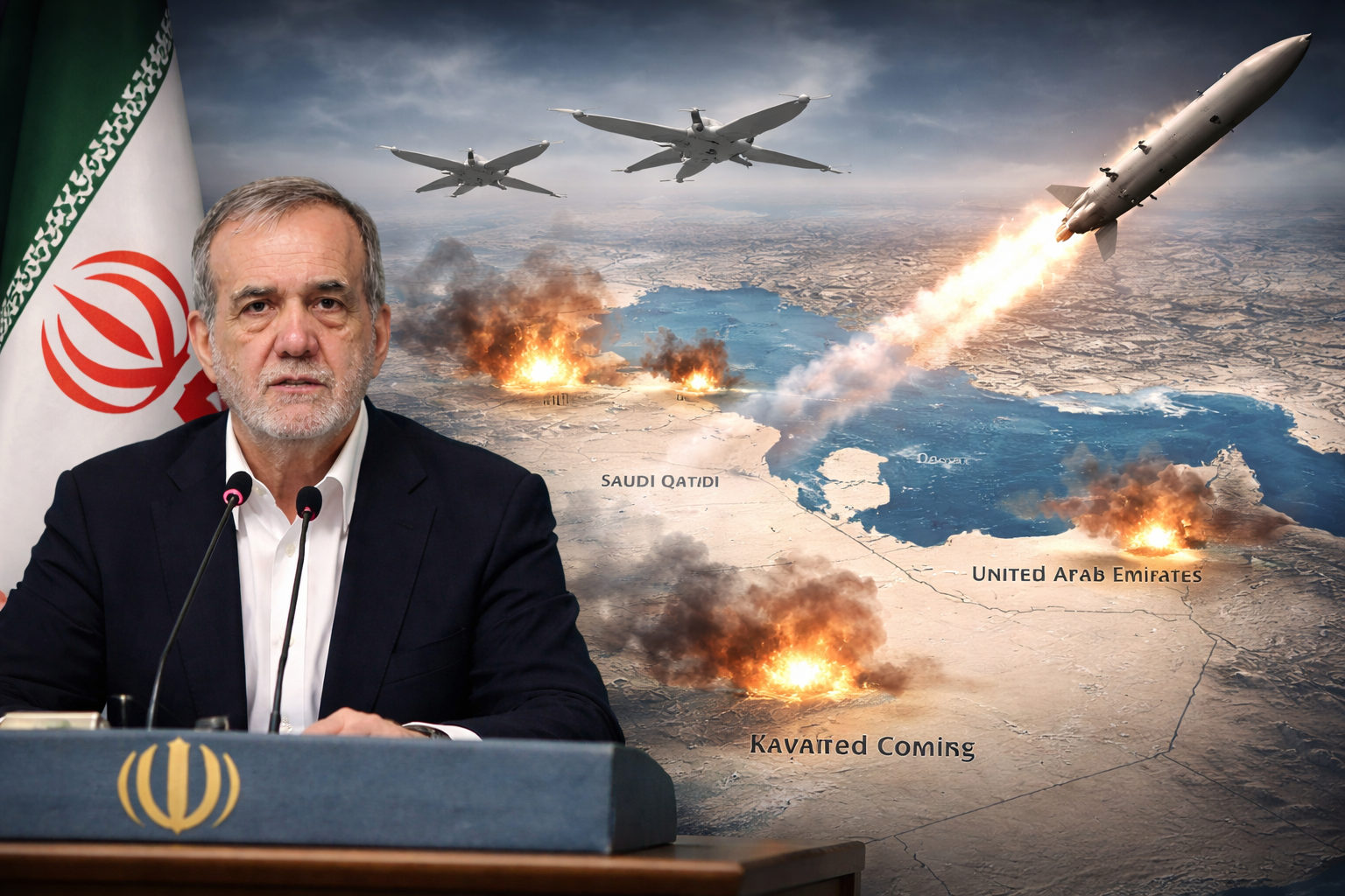 Αιφνιδιαστική ανακοίνωση από Ιράν: Σταματά τα πλήγματα με drones και πυραύλους σε γειτονικές χώρες – Τι σημαίνει για τον πόλεμο&nbsp;