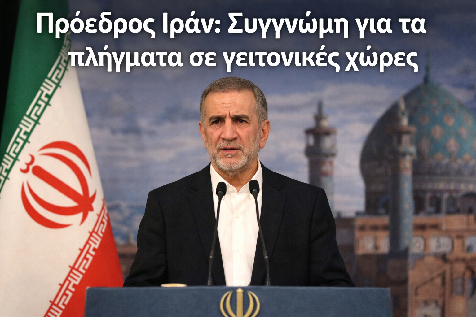 Πρόεδρος Ιράν: Συγγνώμη για τα πλήγματα σε γειτονικές χώρες – «Όνειρο η άνευ όρων παράδοση»