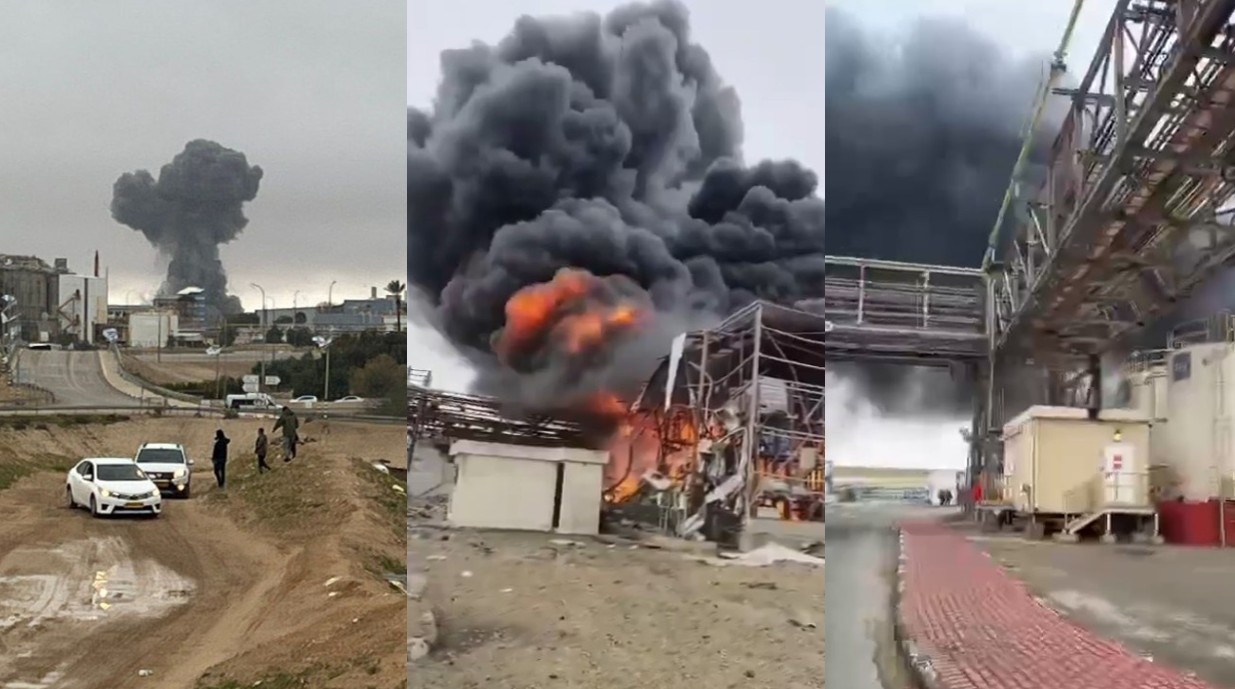 Χτύπημα με πύραυλο σε ισραηλινή βιομηχανία: Φόβοι για χημική διαρροή εν μέσω κλιμάκωσης