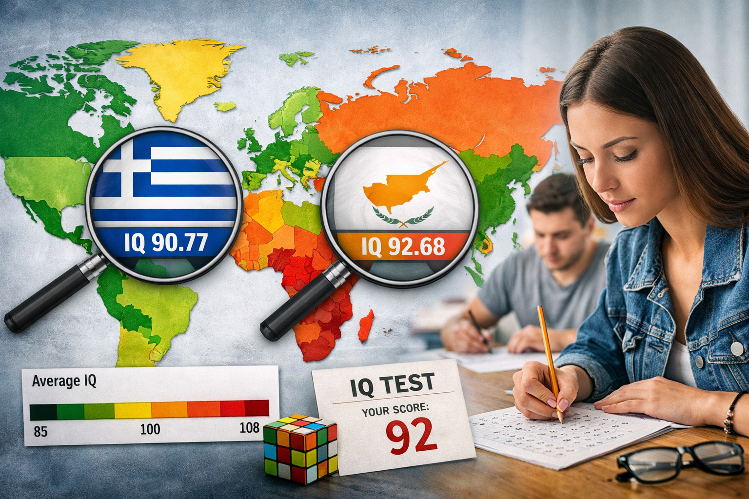 Παγκόσμιος χάρτης IQ: Σε ποια θέση βρίσκονται Ελλάδα και Κύπρος – Ποιες χώρες έχουν τα υψηλότερα επίπεδα νοημοσύνης