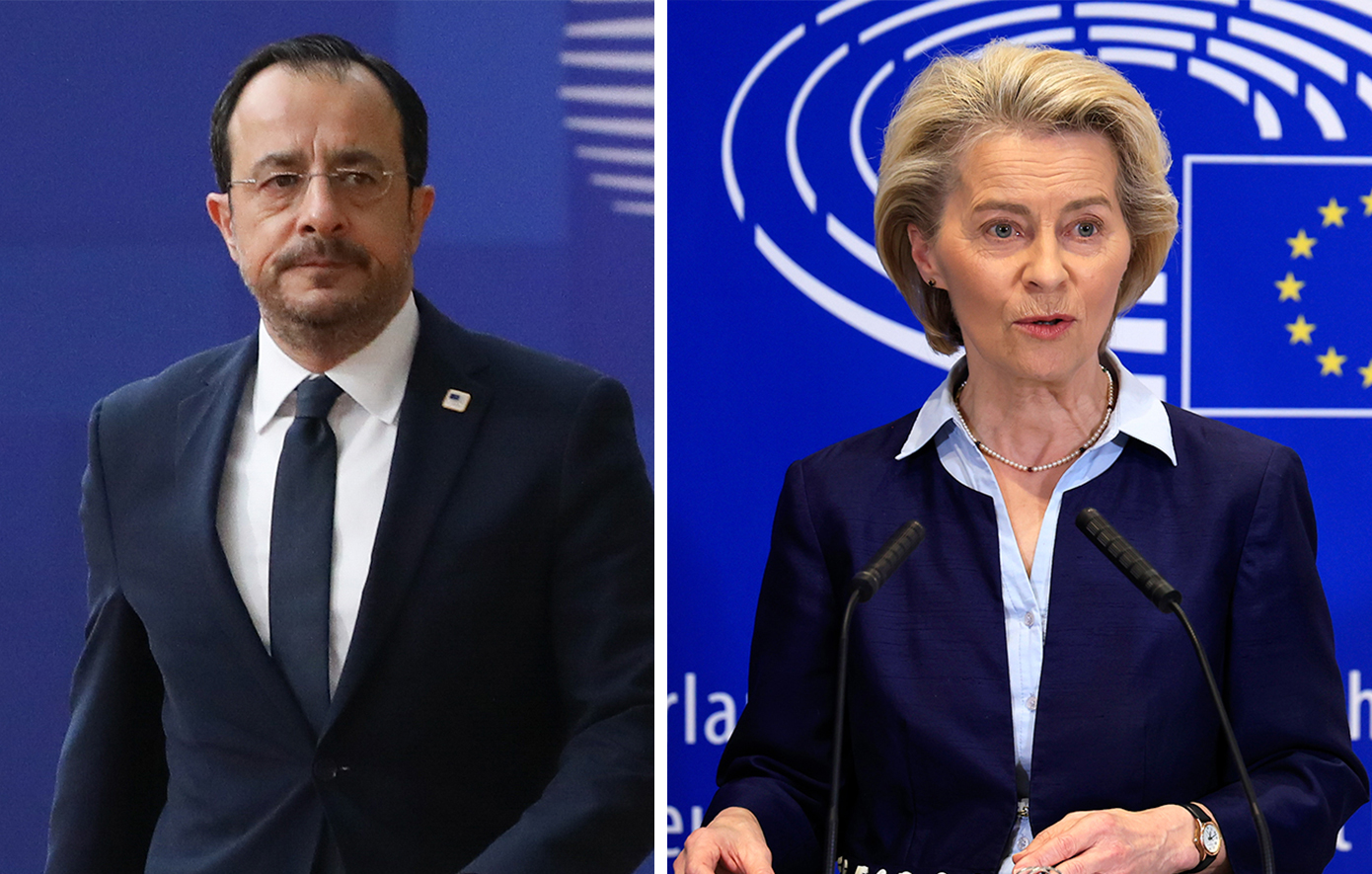 Von der Leyen: «Στεκόμαστε σταθερά με τα κράτη-μέλη μας» – Επικοινωνία με Χριστοδουλίδη για το περιστατικό στο Ακρωτήρι