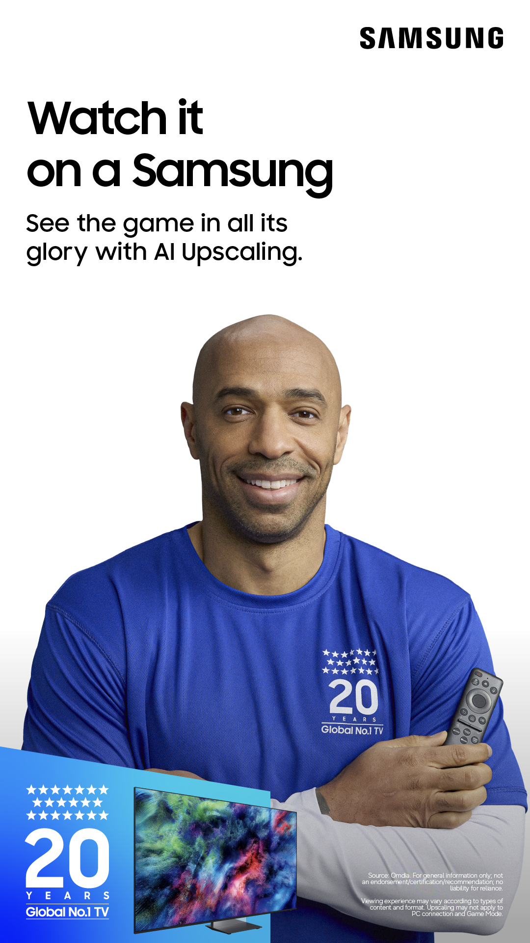 &Eta; Samsung &gamma;&iota;&omicron;&rho;&tau;ά&zeta;&epsilon;&iota; 20 &chi;&rho;ό&nu;&iota;&alpha; &omega;&sigmaf; &tau;&omicron; &Nu;&omicron;.1 brand &tau;&eta;&lambda;&epsilon;&omicron;&rho;ά&sigma;&epsilon;&omega;&nu; &pi;&alpha;&gamma;&kappa;&omicron;&sigma;&mu;ί&omega;&sigmaf; &mu;&epsilon; &tau;&omicron;&nu; &theta;&rho;ύ&lambda;&omicron; &tau;&omicron;&upsilon; &pi;&omicron;&delta;&omicron;&sigma;&phi;&alpha;ί&rho;&omicron;&upsilon; Thierry Henry