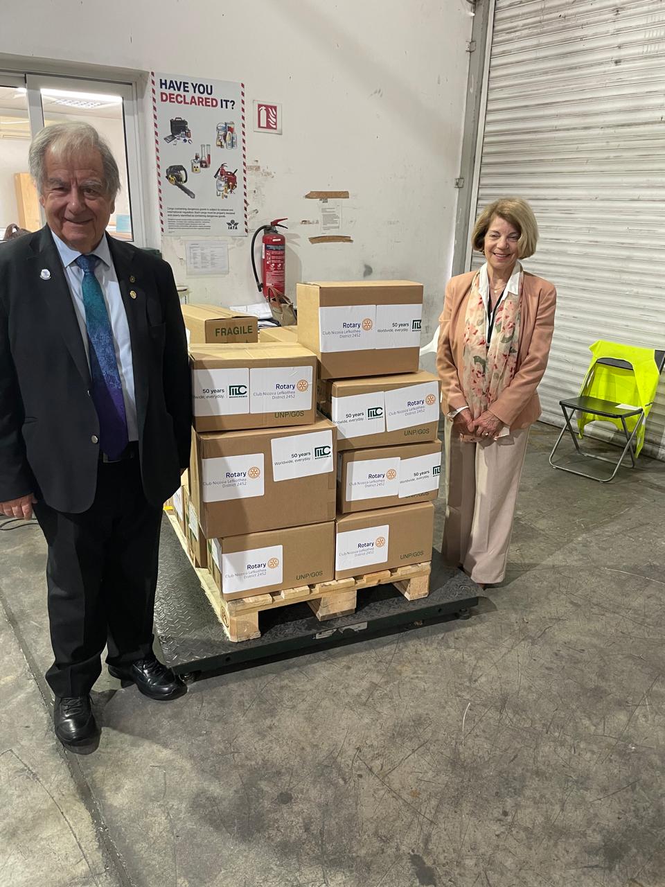 Ο Ροταριανός Όμιλος Λευκωσίας Λευκοθέα αποστέλλει ανθρωπιστική βοήθεια στον Λίβανο