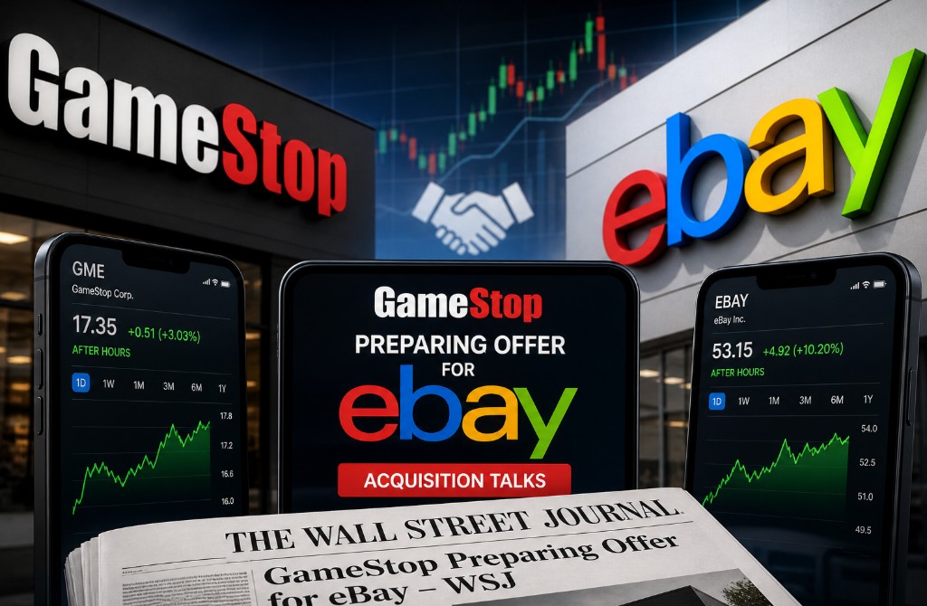 &Mu;&epsilon;&gamma;ά&lambda;&eta; &epsilon;&xi;&alpha;&gamma;&omicron;&rho;ά &sigma;&tau;&omicron;&nu; &omicron;&rho;ί&zeta;&omicron;&nu;&tau;&alpha;: &Tau;&omicron; GameStop &epsilon;&tau;&omicron;&iota;&mu;ά&zeta;&epsilon;&iota; &kappa;ί&nu;&eta;&sigma;&eta;-έ&kappa;&pi;&lambda;&eta;&xi;&eta; &gamma;&iota;&alpha; &tau;&eta;&nu; eBay