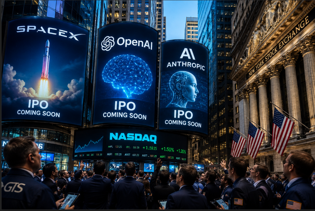 SpaceX, OpenAI και Anthropic ετοιμάζουν το μεγαλύτερο IPO σοκ της δεκαετίας και η Wall Street ήδη αναστατώνεται
