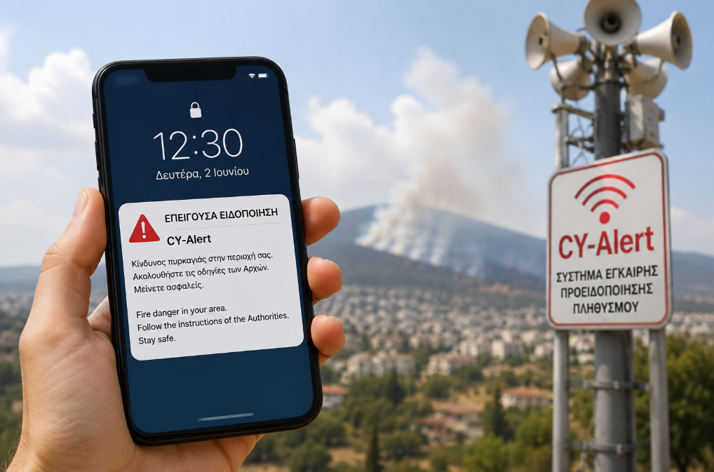 Από 2 Ιουνίου το CY-Alert: Τι αλλάζει για τους πολίτες στην Κύπρο