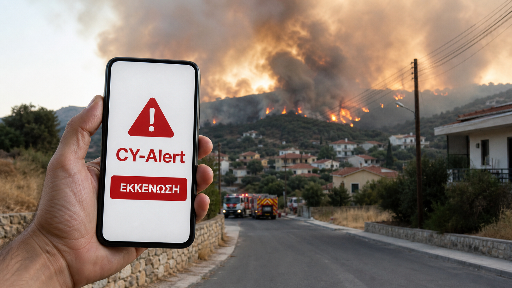 Μεγάλη πυρκαγιά: Η Αγία Άννα εκκενώθηκε χωρίς CY-Alert