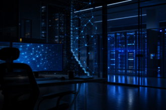 AI cybersecurity research environment with a digital containment boundary