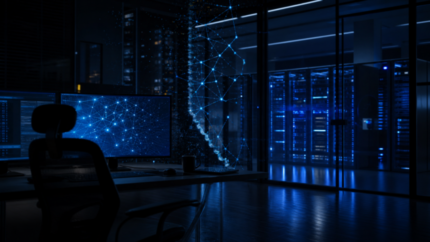 AI cybersecurity research environment with a digital containment boundary