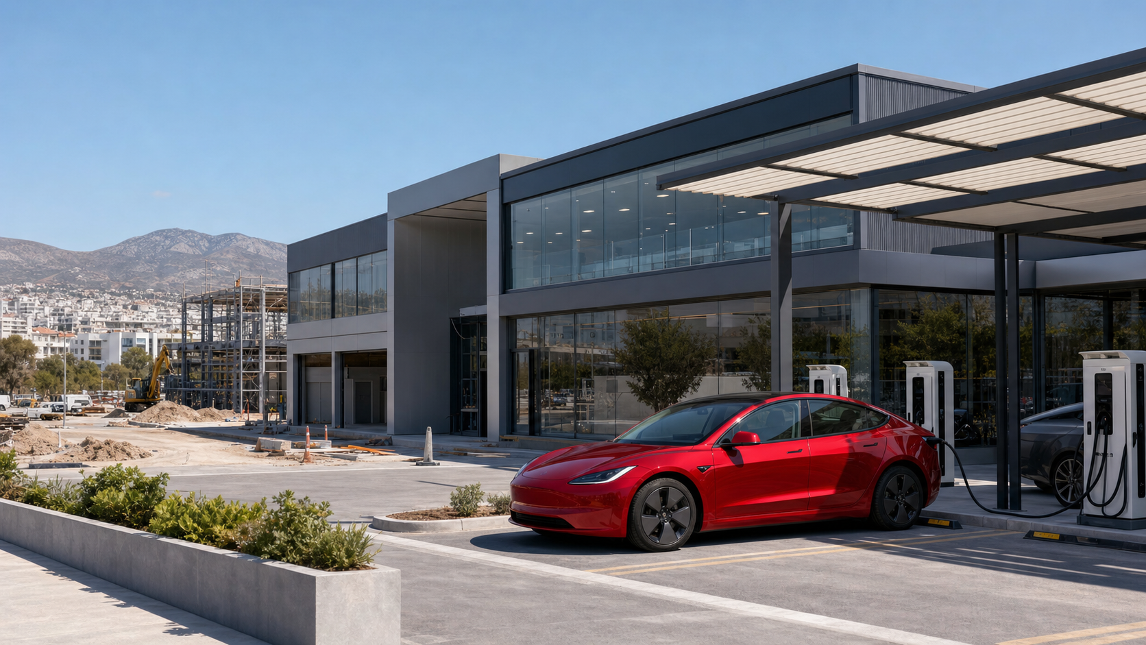 Tesla: &Epsilon;&pi;έ&nu;&delta;&upsilon;&sigma;&eta; 5 &epsilon;&kappa;&alpha;&tau;. &epsilon;&upsilon;&rho;ώ &gamma;&iota;&alpha; &nu;έ&omicron; &omicron;&lambda;&omicron;&kappa;&lambda;&eta;&rho;&omega;&mu;έ&nu;&omicron; &kappa;έ&nu;&tau;&rho;&omicron; &sigma;&tau;&eta;&nu; &Epsilon;&lambda;&lambda;ά&delta;&alpha;