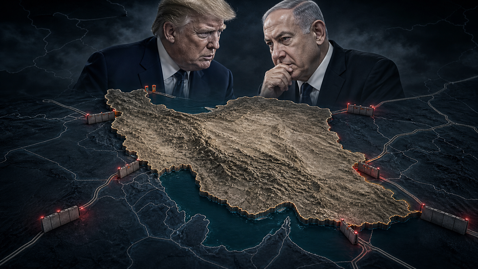 Τραμπ και Νετανιάχου εξετάζουν «χερσαίο αποκλεισμό» του Ιράν – Το σχέδιο των επτά συνόρων