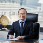 Στέλεχος της SK Hynix σε εκδήλωση της εταιρείας ημιαγωγών