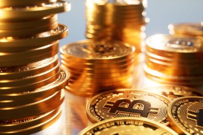 Ψηφιακή απεικόνιση Bitcoin και χρηματιστηριακής μεταβλητότητας