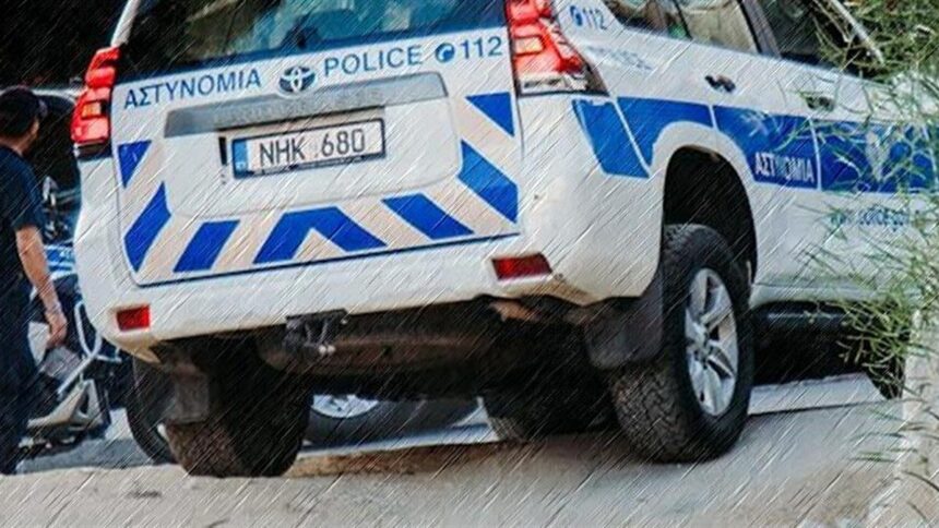 Αστυνομικό όχημα σε επιχείρηση στην επαρχία Πάφου
