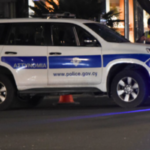 Περιπολικό της Αστυνομίας Κύπρου σε νυχτερινή επιχείρηση