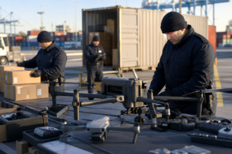 Έλεγχος εισαγόμενων drones σε εμπορευματικό λιμένα χωρίς εμπορικά λογότυπα