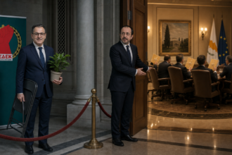 Η ΕΔΕΚ και ο Ηλίας Μυριάνθους εκτός της αίθουσας των διορισμών στους Ημικρατικούς Οργανισμούς