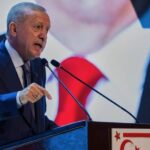 Ο Τούρκος Πρόεδρος Ταγίπ Ερντογάν μιλά σε πολιτική εκδήλωση