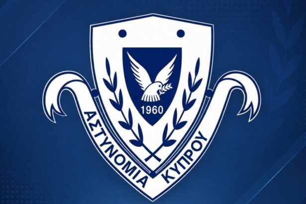Το έμβλημα της Αστυνομίας Κύπρου σε επίσημη εικόνα για την επιχείρηση αποτροπής σχεδιαζόμενων δολοφονιών