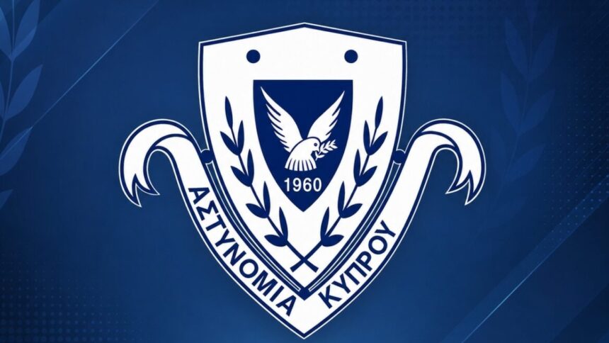 Το έμβλημα της Αστυνομίας Κύπρου σε επίσημη εικόνα για την επιχείρηση αποτροπής σχεδιαζόμενων δολοφονιών