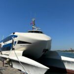 Το ταχύπλοο επιβατηγό Filo Jet δεμένο σε λιμάνι πριν από το περιστατικό ανοικτά της Κερύνειας