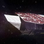 Καλλιτεχνική απεικόνιση του διαστημικού τηλεσκοπίου Roman σε τροχιά