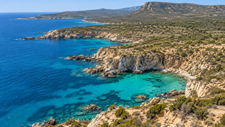 Θεματική εικόνα του προστατευόμενου παράκτιου τοπίου του Ακάμα