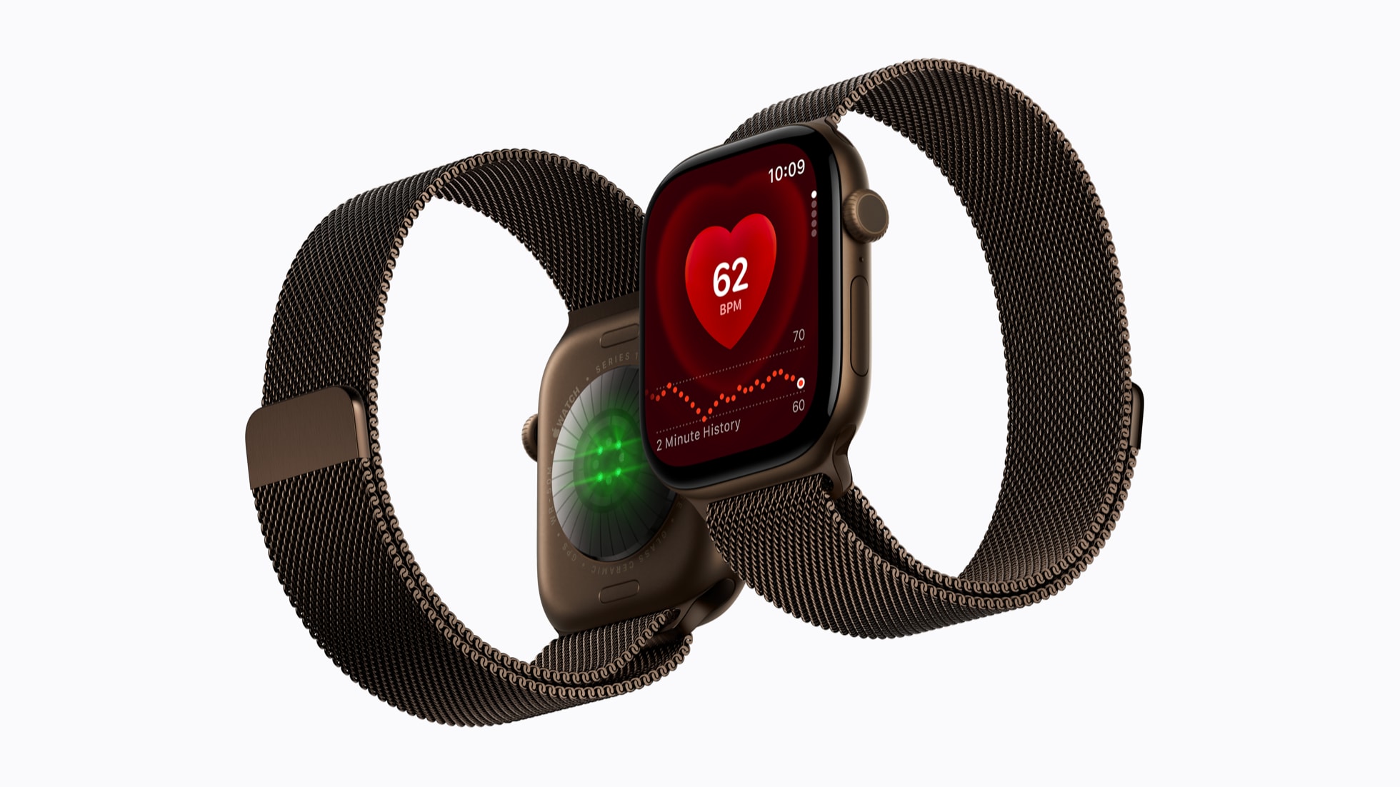 Το Apple Watch Series 12 από την εμπρός και την πίσω πλευρά