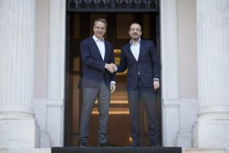 Ο Κυριάκος Μητσοτάκης και ο Νίκος Χριστοδουλίδης σε παλαιότερη συνάντησή τους