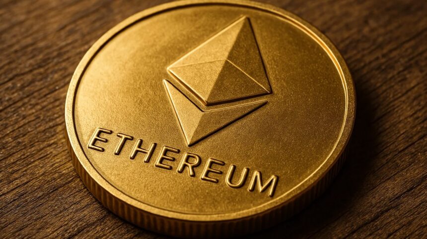 Το σύμβολο του Ethereum σε ψηφιακό περιβάλλον