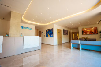 Χώρος υποδοχής του Hadassah Medical Center Limassol