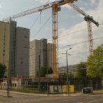 Εργοτάξιο νέων κατοικιών στην Johannisallee της Λειψίας