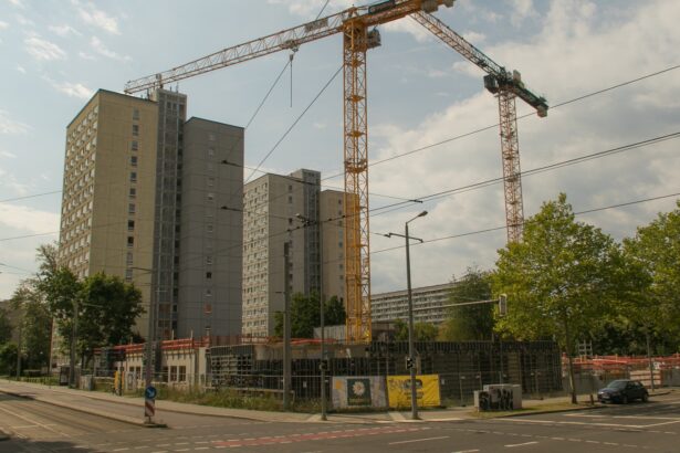 Εργοτάξιο νέων κατοικιών στην Johannisallee της Λειψίας