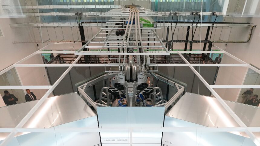 Το πραγματικό IBM Quantum System Two στην έδρα του Ikerbasque στη Χώρα των Βάσκων