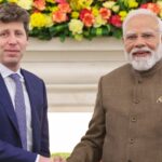 Ο Sam Altman με τον πρωθυπουργό Narendra Modi στο Νέο Δελχί τον Φεβρουάριο 2026