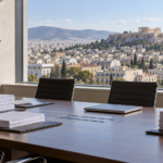 Εικονογραφική απεικόνιση χώρου θεσμικών συζητήσεων στην Αθήνα