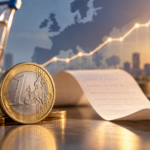 Εικονογραφική απεικόνιση ευρώ, ενέργειας και οικονομικών δεικτών