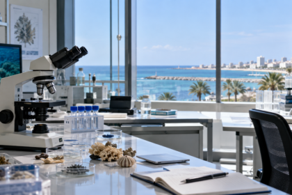 Εργαστήριο θαλάσσιας έρευνας με θέα στη θάλασσα