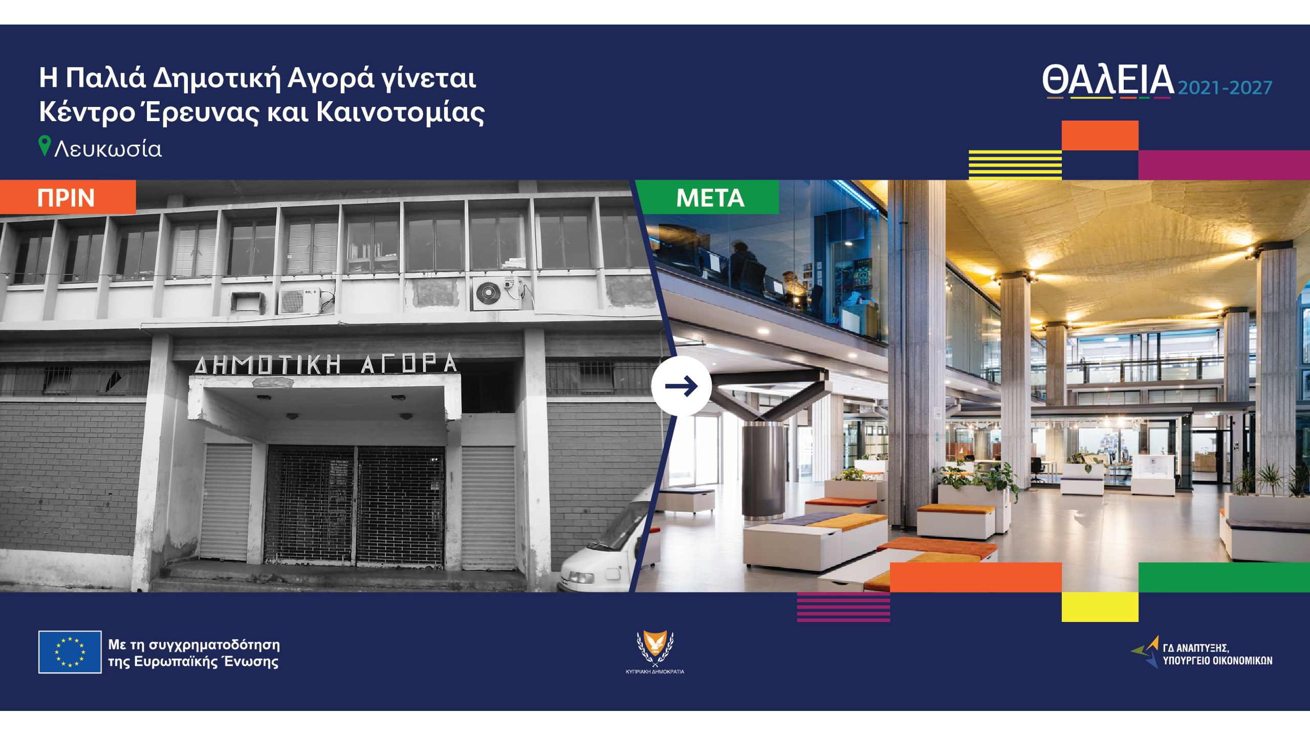 Η παλιά Δημοτική Αγορά Λευκωσίας πριν και μετά την αποκατάσταση