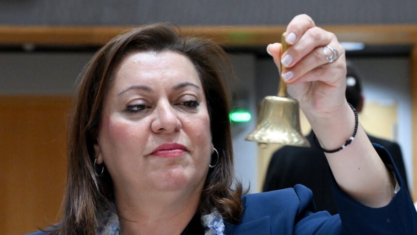 Η υπουργός Παιδείας Αθηνά Μιχαηλίδου στο Συμβούλιο της Ευρωπαϊκής Ένωσης