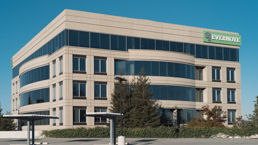 Η τότε έδρα της Evernote στο Redwood City της Καλιφόρνιας, 12 Φεβρουαρίου 2016.