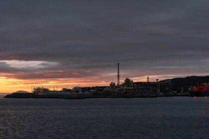 Ο τερματικός σταθμός LNG Melkøya στη Νορβηγία, 4 Αυγούστου 2022.