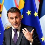 Ο Εμανουέλ Μακρόν σε ομιλία στο Παρίσι, 10 Μαρτίου 2026. Φωτογραφία αρχείου.