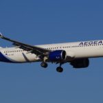 Αεροσκάφος Airbus A321neo της Aegean κατά την προσγείωση στο Βερολίνο, 19 Ιανουαρίου 2026
